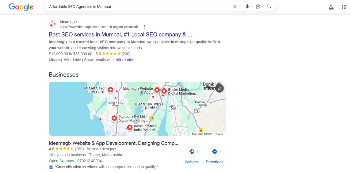 affordable seo services in mumbai