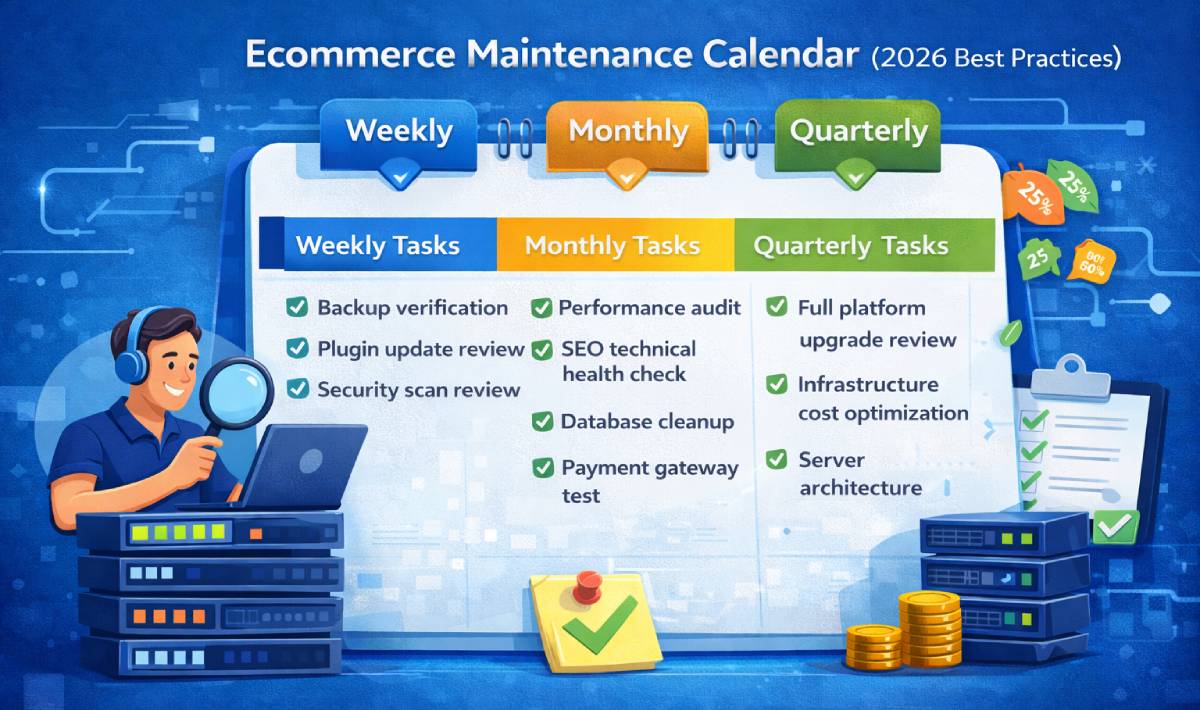 ecommerce website maintenance