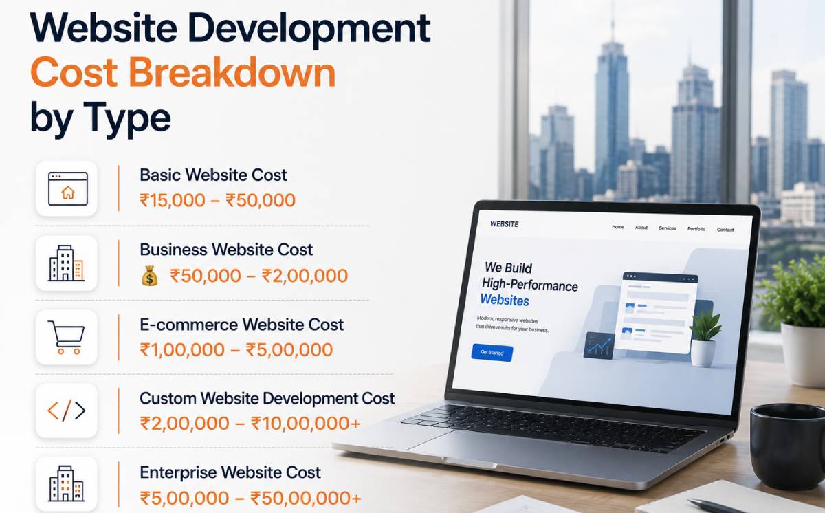 web development cost India