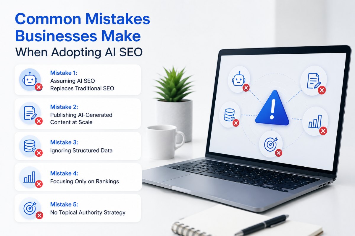 common mistakes while adopting AI SEO