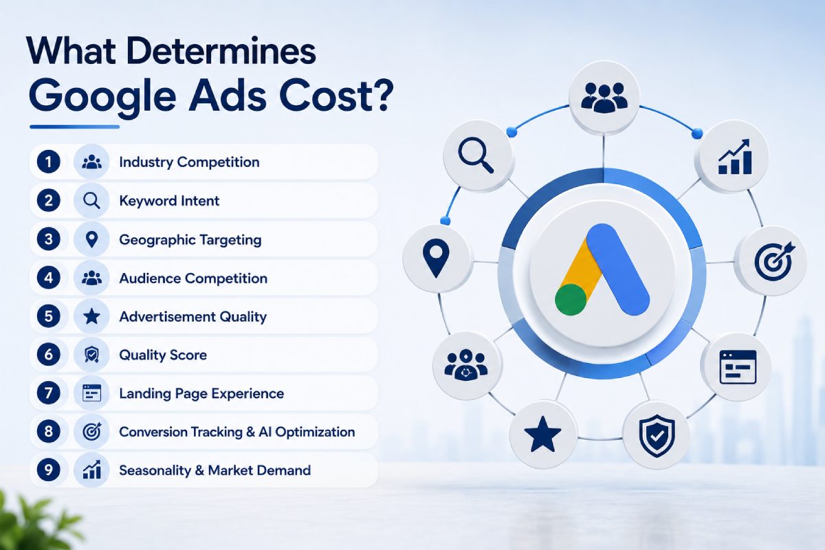 what determines google ads cost