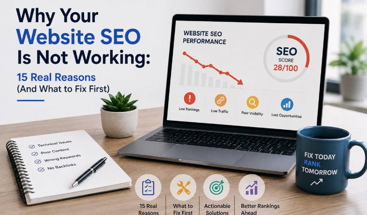Why Your Website SEO Is Not Working: 15 Real Reasons (And What to Fix First)